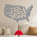 USA Flag in Country Sign