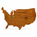 Handcrafted Wooden United States Wall Art | 18" x 11" | Wilkens Wood Design