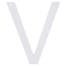 Arial Font White Painted MDF Wood Letter V (6 Inches)