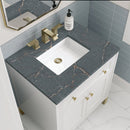 James Martin Chicago 30" Single Bathroom Vanity, Glossy White