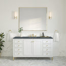 James Martin Chicago 60" Single Bathroom Vanity, Glossy White