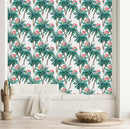 Two Parrots on Palms Wallpaper