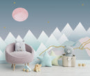 Mountains Pattern Wallpaper for Nursery