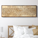 The Man In The Arena Sign V