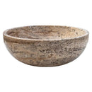 Valencia Beige Travertine Vessel Sink Filled Polished 16 x 6