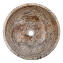 Valencia Beige Travertine Vessel Sink Filled Polished 16 x 6