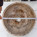 Valencia Beige Travertine Vessel Sink Filled Polished 16 x 6