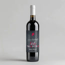 Valentine Baby Announcement Wine Label