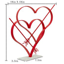 Valentine's Day Double Heart with Cupid's Arrow