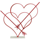Valentine's Day Double Heart with Cupid's Arrow