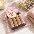 Valentine's Lip Balm Set | Pack of 4 | Sweet Orange, Vanilla Rose, Lime Basil, And Lavender Scents | The Salvy Lady