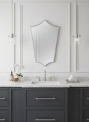 Italian Silver Brass Frame Aesthetic Mirror