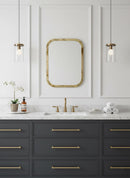 Gold Brass Rectangle Mirror