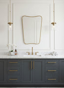 Italian  Brass Mirror - Butterfly Wall Mirror