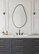 Black Asymmetrical Mirror - Aesthetic Wall Mirror