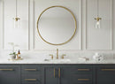 Gold Brass Circle Mirror - Unlacquered Brass Mirror