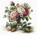 Vase with Roses  B7026L Counted Cross-Stitch Kit