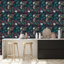 Fashionable Tropical Pattern Wallpaper