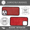 Vegas Premium Leather iPhone 15 Pro Max Wallet Case with MagSafe | Detachable RFID Blocking Luxury Wallet