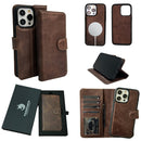 Vegas Premium Leather iPhone 15 Wallet Case with MagSafe | Detachable RFID Blocking Luxury Wallet