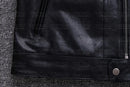 Vegetable Tanned Sheepskin Biker Leather Jacket