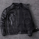 Vegetable Tanned Sheepskin Biker Leather Jacket