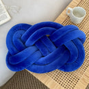 Velvet knot throw pillow living room decorative cushion