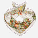 Melograno - Silk Foulard - Venetian Glass Green
