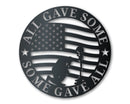 Metal USA Veteran Sacrifice Wall Art | Patriotic Veteran | Memorial Day | Indoor Outdoor | Up to 36" | Over 20 Color Options