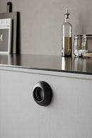 Matte Black "Vibe" Cup Knob and Drawer Pull