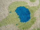 Vibrant 16x24 Handmade Ikat Silk Velvet Pillow with Premium Down Feather Insert by Canvello – Lively Green and Blue Hues