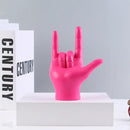 Vibrant abstract hand love sculpture living room rock gesture decor