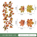 Vibrant autumn harvest hanging decoration living room leaf garland