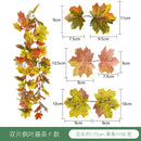Vibrant autumn harvest hanging decoration living room leaf garland