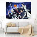 Vibrant bleach japan anime tapestry bedroom wall hanging