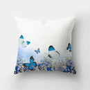 DecorBites™ Butterfly Flower Pillow Case: Colorful Animal Landscape Sofa Cushion Cover