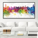 Vibrant City Canvas