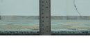 Vibrant Colorful 8x10 Gray and green Hand Knotted Traditional Oushak wool rug