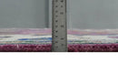 Vibrant Colorful Hand knotted Purple and Ivory Oushak wool Area Rug