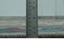 Vibrant Colorful Silver, Beige, Blue and Brown Traditional Heriz Multi Size wool Area Rug
