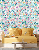 Vibrant Floral Pattern Wallpaper