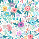 Vibrant Floral Pattern Wallpaper