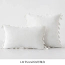 Vibrant fringed tassel velvet pillowcase for living room decor