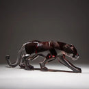 Vibrant glitter animal sculptures – living room leopard cheetah decor