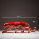 Vibrant glitter animal sculptures – living room leopard cheetah decor