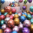 Vibrant metallic latex confetti balloon set for party decor