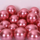 Vibrant metallic latex confetti balloon set for party decor