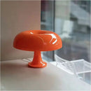 Vibrant orange mushroom desk night light bedroom lamp
