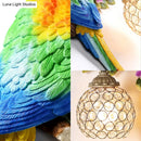 DecorBites™ Parrot Wall Sconce with Crystal Lampshade - Gold Finish, Right/Left