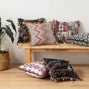 Vibrant patchwork ethnic boho throw pillow covers living room decor